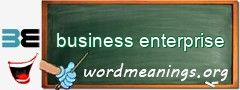 WordMeaning blackboard for business enterprise